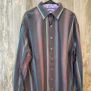 JERRY GARCIA SHIRT BLACK MULTI FLIP CUFF